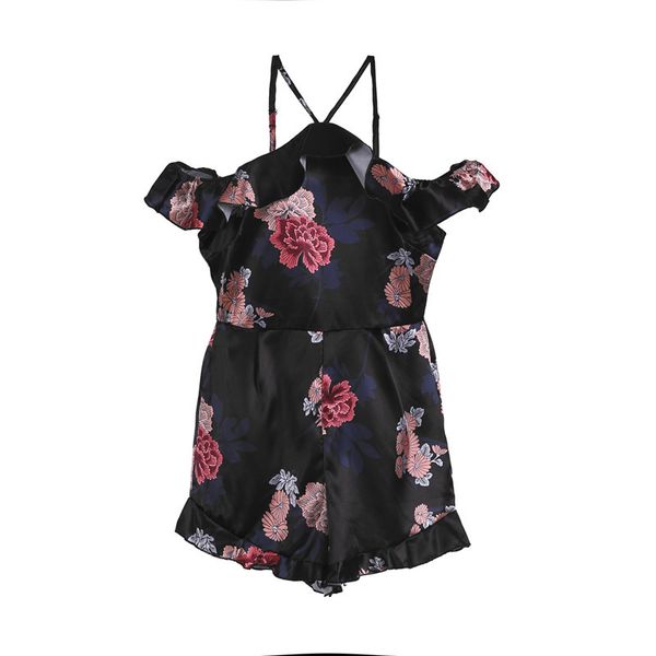 women casual off shoulder play suit summer beach shorts jumpsuits summer, Black;white
women casual off shoulder play suit summer beach shorts jumpsuits summer, Black;white