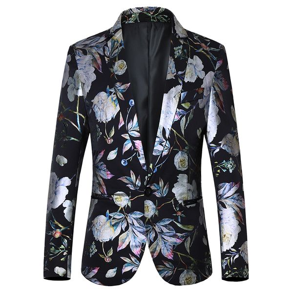 men's blazer 2019 autumn print bronzing slim urban trend street fashion suit jacket youth suit coat large size m-6xl, White;black
men's blazer 2019 autumn print bronzing slim urban trend street fashion suit jacket youth suit coat large size m-6xl, White;black