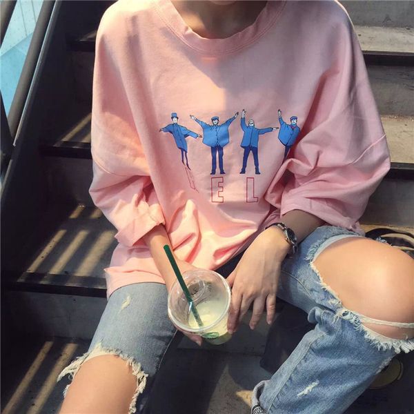 womens designer clothes womens tshirt 2019 new fashion woman clothes korean style halajuku linen printed casual loose tee drop shipping, White
womens designer clothes womens tshirt 2019 new fashion woman clothes korean style halajuku linen printed casual loose tee drop shipping, White