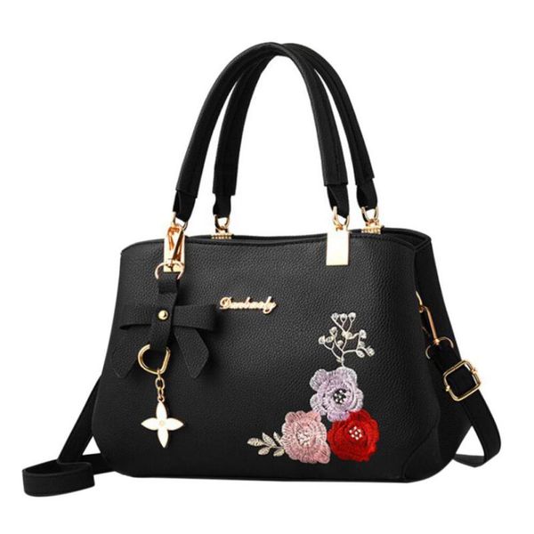 women 2019 fahion handbags pu leather versatile messenger zipper embroidered flower pendant simple portable shoulder bag
women 2019 fahion handbags pu leather versatile messenger zipper embroidered flower pendant simple portable shoulder bag