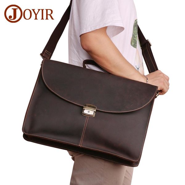 joyir men crazy horse leather briefcase retro men genuine leather briefcase male crossbody shoulder bag new design lapbag
joyir men crazy horse leather briefcase retro men genuine leather briefcase male crossbody shoulder bag new design lapbag