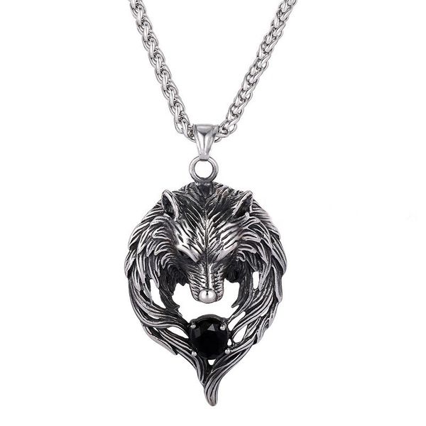 beier 316l stainless steel man ring scandinavian rune wolf and gemstone pendant necklace amulet nose viking jewelry lp008, Silver
beier 316l stainless steel man ring scandinavian rune wolf and gemstone pendant necklace amulet nose viking jewelry lp008, Silver