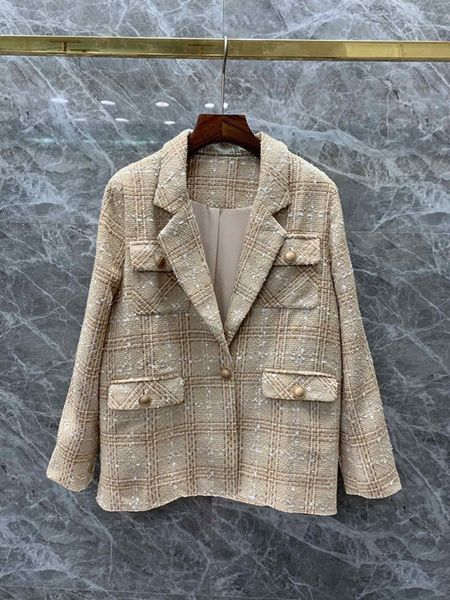 2019 early autumn new women's suit collar symmetrical pocket long sleeve baitao suit fabric short 816, White;black
2019 early autumn new women's suit collar symmetrical pocket long sleeve baitao suit fabric short 816, White;black