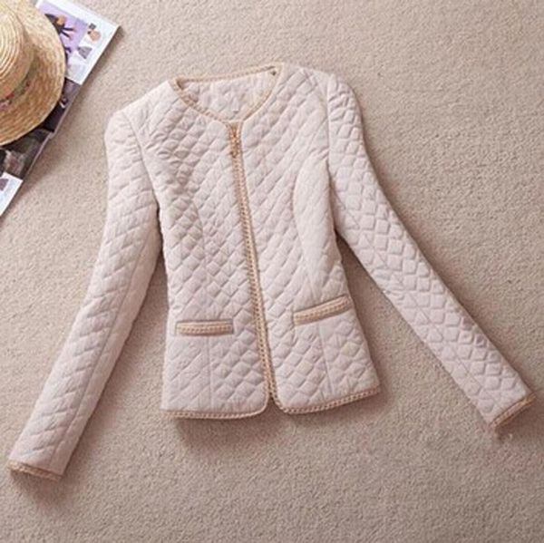 women jacket fashion female slim diamond lattice coats, Black;brown
women jacket fashion female slim diamond lattice coats, Black;brown