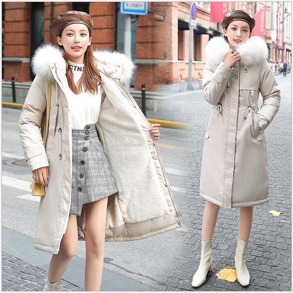 women fat medium length lamp liner katoon coats lady park women upper garments 380, Black
women fat medium length lamp liner katoon coats lady park women upper garments 380, Black