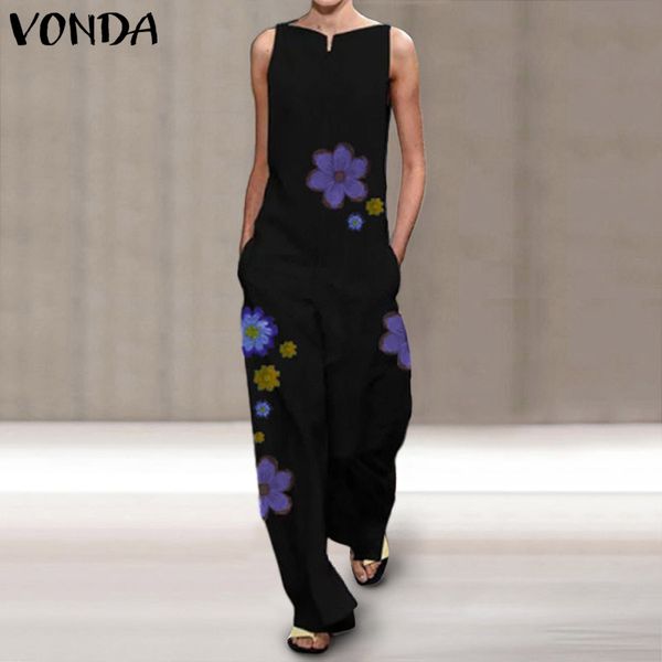 plus size women overalls sleeveless v neck floral print jumpsuits loose dungarees pants vonda casual harem rompers s-5xl, Black;white
plus size women overalls sleeveless v neck floral print jumpsuits loose dungarees pants vonda casual harem rompers s-5xl, Black;white