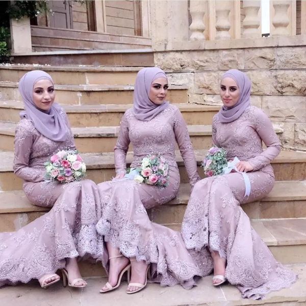 muslim bridesmaid dresses 2019 long sleeve mermaid lace arabic wedding guest dress formal evening prom party gowns custom size, White;pink
muslim bridesmaid dresses 2019 long sleeve mermaid lace arabic wedding guest dress formal evening prom party gowns custom size, White;pink