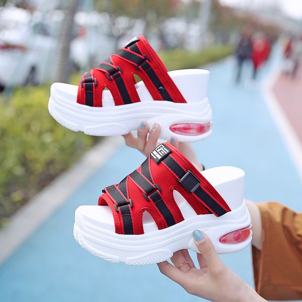 slippers women 2021 platform outside casual wedges shoes for woman designers 10cm height increasing chunky slides beach sandals, Black
slippers women 2021 platform outside casual wedges shoes for woman designers 10cm height increasing chunky slides beach sandals, Black