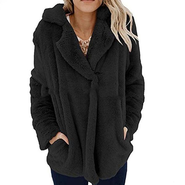 2019 autumn winter warm women faux fur coat fashion loose female turn-down collar long sleeve hairy furry warm overcoat, Black
2019 autumn winter warm women faux fur coat fashion loose female turn-down collar long sleeve hairy furry warm overcoat, Black