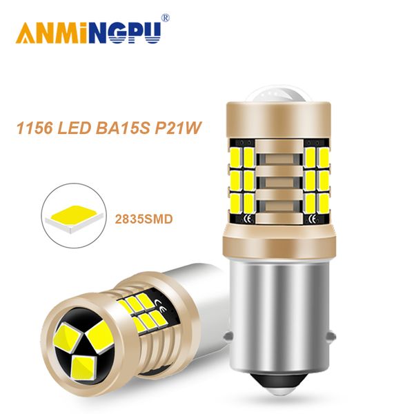 anmingpu 2pcs signal lamp 1156 led ba15s p21w r5w 2835smd 1157 bay15d led p21/5w reversing lights brake light bulbs white 12v
anmingpu 2pcs signal lamp 1156 led ba15s p21w r5w 2835smd 1157 bay15d led p21/5w reversing lights brake light bulbs white 12v