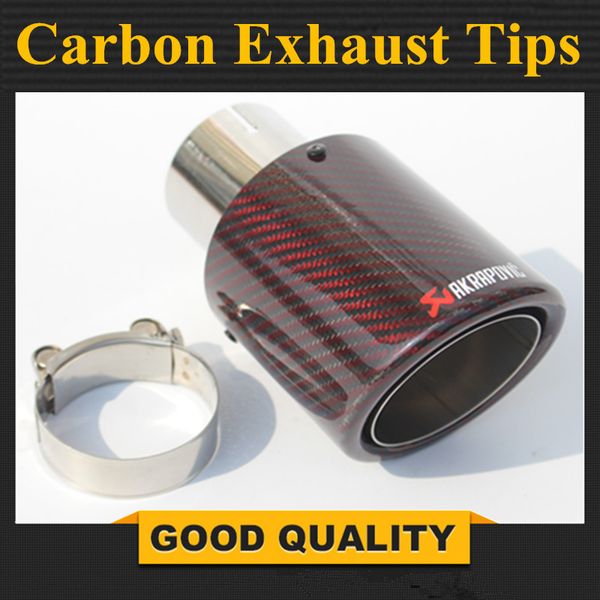 glossy + stainless steel akrapovic exhaust car red carbon exhaust tip car-styling pipe muffler tip for universal parts
glossy + stainless steel akrapovic exhaust car red carbon exhaust tip car-styling pipe muffler tip for universal parts