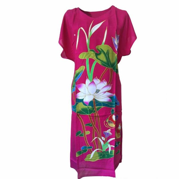 summer red women robe casual home dress chinese vintage print flower sleepwear rayon female nightwear, Black;red
summer red women robe casual home dress chinese vintage print flower sleepwear rayon female nightwear, Black;red