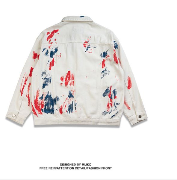 mens coat designer splash paint long sleeve jackets street denim jacket luxury men streetwear brand jacket wear, Black;brown
mens coat designer splash paint long sleeve jackets street denim jacket luxury men streetwear brand jacket wear, Black;brown