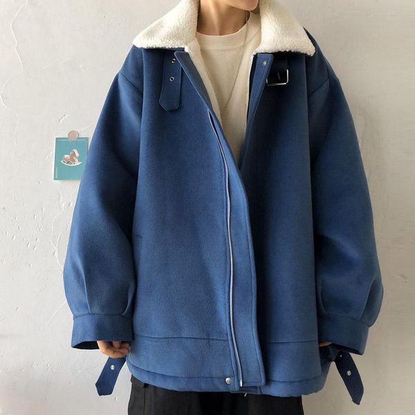 winter lamb fur jacket men's warm fashion solid color casual lapel short coat men streetwear loose cotton jackets male clothes, Black
winter lamb fur jacket men's warm fashion solid color casual lapel short coat men streetwear loose cotton jackets male clothes, Black