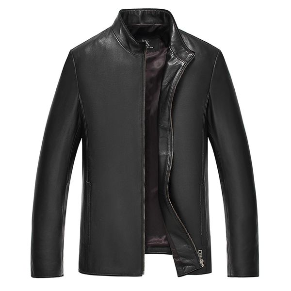 simple genuine sheepskin leather men coat stand collar regular male formal black jacket extra bigsize men natural leather jacket
simple genuine sheepskin leather men coat stand collar regular male formal black jacket extra bigsize men natural leather jacket