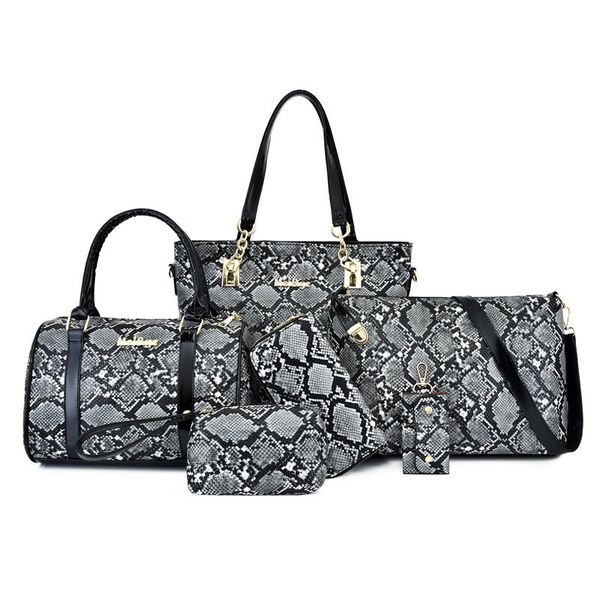 designer womens handbags leopard ladies composite tote pu leather sac à main clutch shoulder bags female purse with wallet 6pcs/set grey
designer womens handbags leopard ladies composite tote pu leather sac à main clutch shoulder bags female purse with wallet 6pcs/set grey