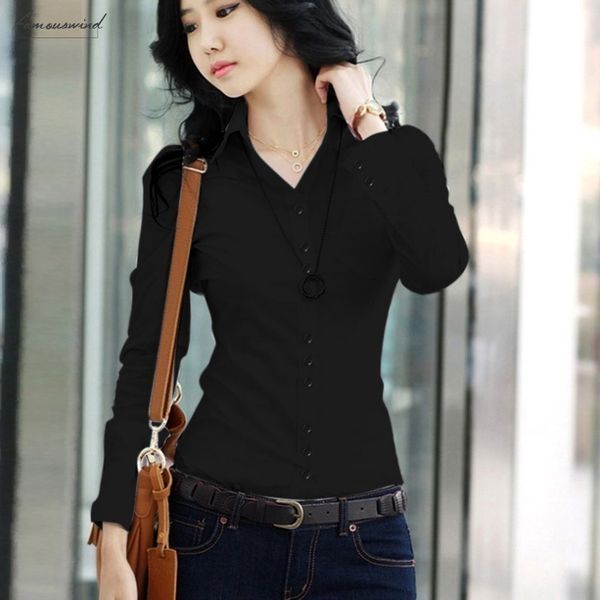 women spring summer blouses shirts office lady turn down collar slim shirts fashion long sleeve solid blouses 2020, White
women spring summer blouses shirts office lady turn down collar slim shirts fashion long sleeve solid blouses 2020, White
