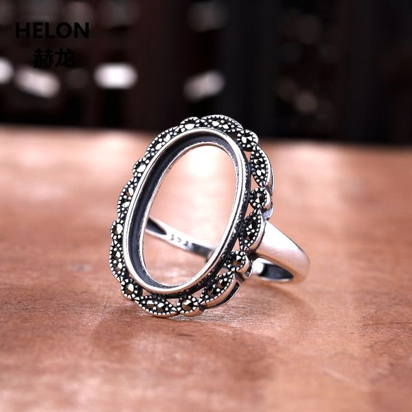 925 sterling silver women engagement wedding ring vintage art deco 11x18mm oval cabochon semi mount ring setting adjustable, Golden;silver
925 sterling silver women engagement wedding ring vintage art deco 11x18mm oval cabochon semi mount ring setting adjustable, Golden;silver
