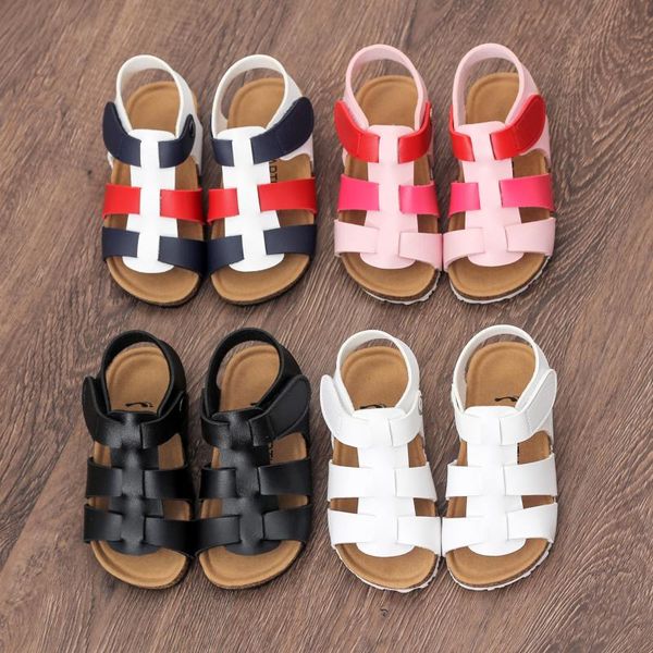 children's sandals new style slides cork girl's sandals open toe roman non-slip boy cool kids beach casual gladiator pvc, Black;red
children's sandals new style slides cork girl's sandals open toe roman non-slip boy cool kids beach casual gladiator pvc, Black;red