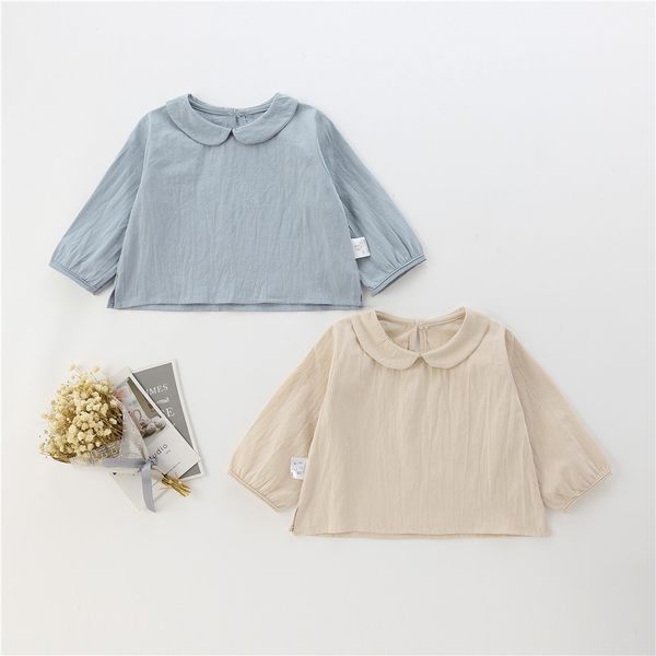 Spring Fall Girl kids clothing shirt Pet Pan Collar Long Sleeve Solid Color Design High quality 100% cotton kids shirt clothing 
Spring Fall Girl kids clothing shirt Pet Pan Collar Long Sleeve Solid Color Design High quality 100% cotton kids shirt clothing