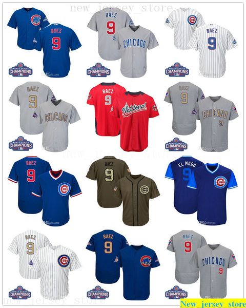 2019 men women youth baseball 9 javier baez jerseys white gray grey blue gold stitched green salute to service players weekend all-star, Blue;black
2019 men women youth baseball 9 javier baez jerseys white gray grey blue gold stitched green salute to service players weekend all-star, Blue;black