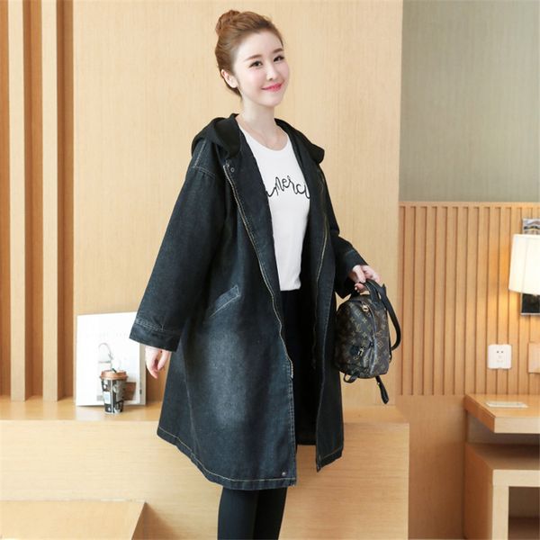 plus velvet thickened hooded denim jacket 2019 autumn winter new loose female coat large size medium long cotton parkas jia440, Tan;black
plus velvet thickened hooded denim jacket 2019 autumn winter new loose female coat large size medium long cotton parkas jia440, Tan;black