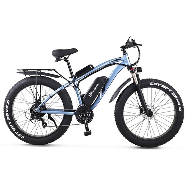 mx02s sheng milo electric bike ebike 48v1000w electric mountain bike 4.0 fat tire electric bicycle beach e-bike, Silver;blue
mx02s sheng milo electric bike ebike 48v1000w electric mountain bike 4.0 fat tire electric bicycle beach e-bike, Silver;blue