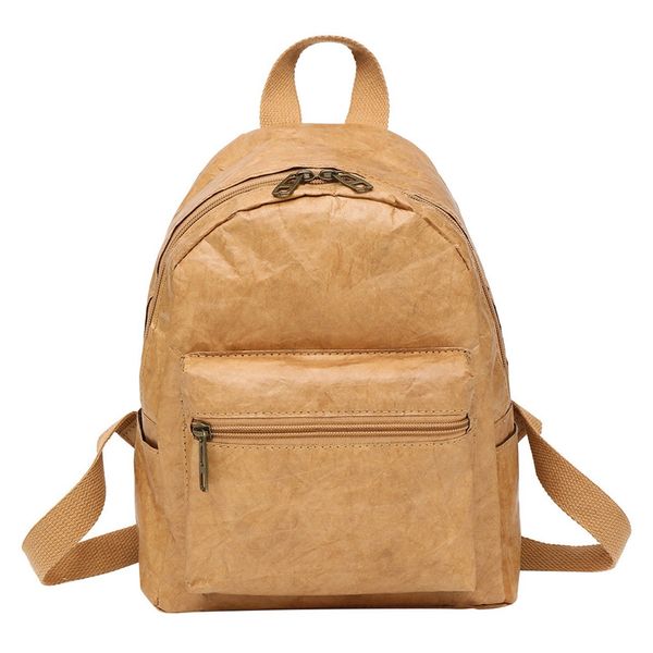 backpack kraft paper bag foldable decompressed washable tear-resistant environmental-friendly women & male
backpack kraft paper bag foldable decompressed washable tear-resistant environmental-friendly women & male