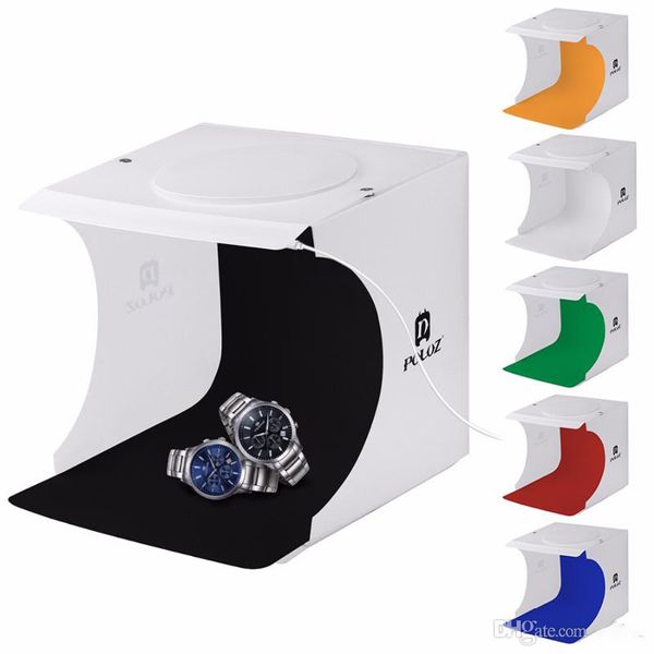 puluz 20*20cm 8 mini folding studio diffuse soft box lightbox with led light black white pgraphy background p studio box 
puluz 20*20cm 8 mini folding studio diffuse soft box lightbox with led light black white pgraphy background p studio box