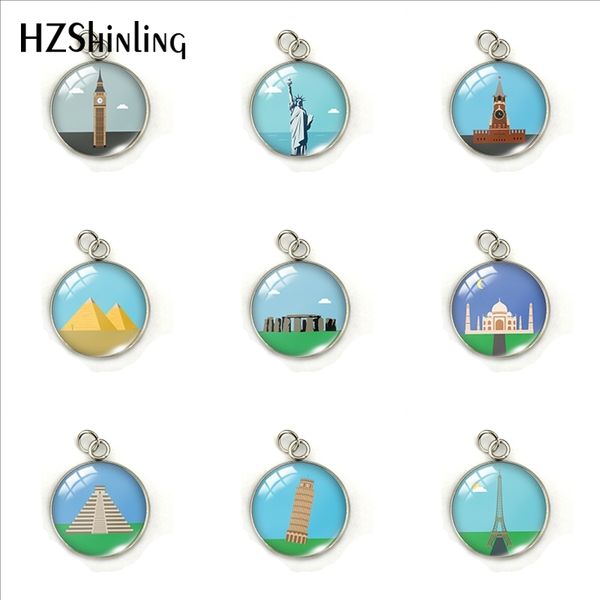 new fashion travel landmark world famous building and scenery label stickers round glass dome pendants charms jewelry, Bronze;silver
new fashion travel landmark world famous building and scenery label stickers round glass dome pendants charms jewelry, Bronze;silver