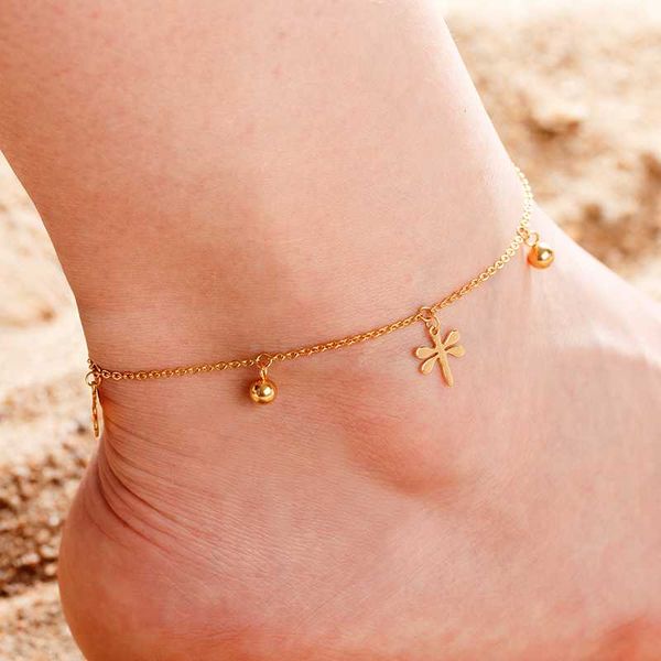 fashion dragonfly bell anklet stainless steel bracelet women's anklet sleeves foot girl beach ankle bracelet jewelry accessories, Red;blue
fashion dragonfly bell anklet stainless steel bracelet women's anklet sleeves foot girl beach ankle bracelet jewelry accessories, Red;blue