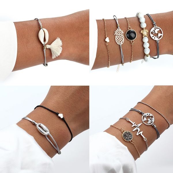 2019 bohemian marble beads shell bracelet set for women tassel pendant bangles bracelet femme jewelry accessories, Black
2019 bohemian marble beads shell bracelet set for women tassel pendant bangles bracelet femme jewelry accessories, Black