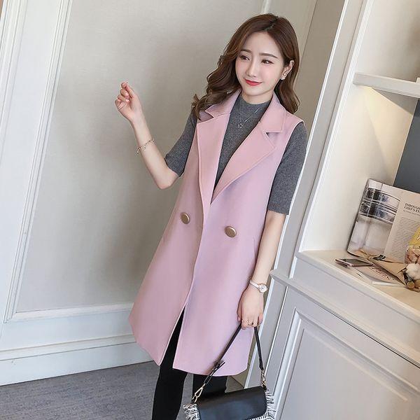 women's spring vest long female vest waistcoat for women large size sleeveless cardigan trench vests lady's coat female, Black;white
women's spring vest long female vest waistcoat for women large size sleeveless cardigan trench vests lady's coat female, Black;white