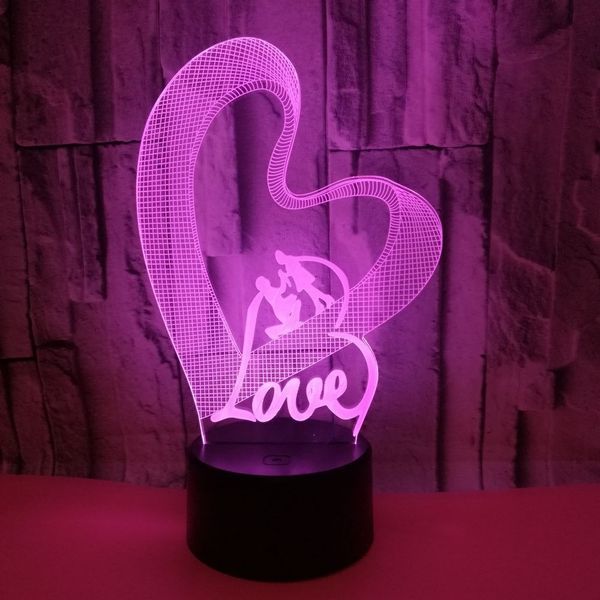 foreign trade new pattern love love 3d led colorful small night-light lover section originality gift atmosphere 3d small desk lamp
foreign trade new pattern love love 3d led colorful small night-light lover section originality gift atmosphere 3d small desk lamp