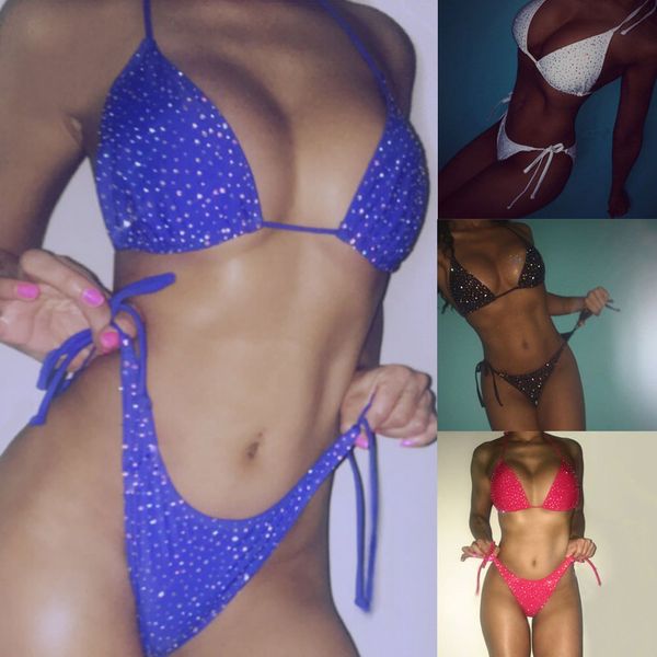 2 pcs adjustable women bling sequins push-up bra bandage bikini set string swimsuit triangle swimwear bathing clothing, White;black
2 pcs adjustable women bling sequins push-up bra bandage bikini set string swimsuit triangle swimwear bathing clothing, White;black