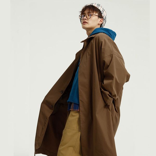 men casual loose long thin trench coat outerwear male japan korea style streetwear hip hop windbreaker cardigan jacket overcoat, Tan;black
men casual loose long thin trench coat outerwear male japan korea style streetwear hip hop windbreaker cardigan jacket overcoat, Tan;black