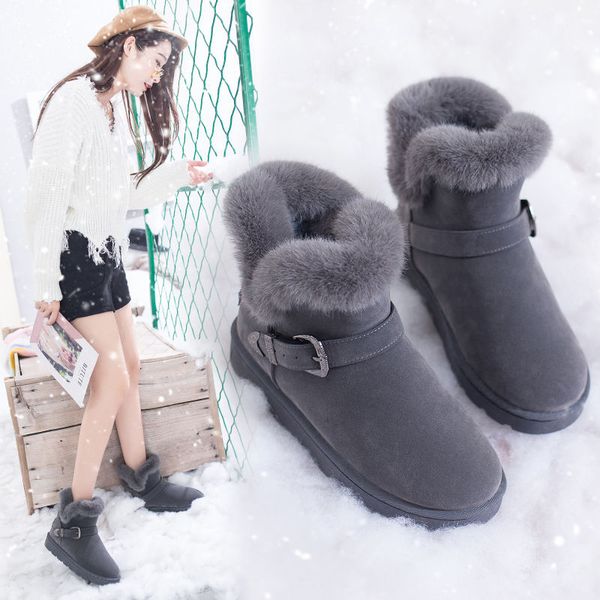 solid gray ankle boots for women furry shoes 2020 spring new arrival warm plush boots female shoes, Black
solid gray ankle boots for women furry shoes 2020 spring new arrival warm plush boots female shoes, Black