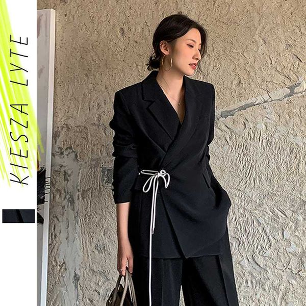 women's suits & blazers women blazer jacket casual wrap lace up work office lady black female 2021 fashion coat outwear, White;black
women's suits & blazers women blazer jacket casual wrap lace up work office lady black female 2021 fashion coat outwear, White;black