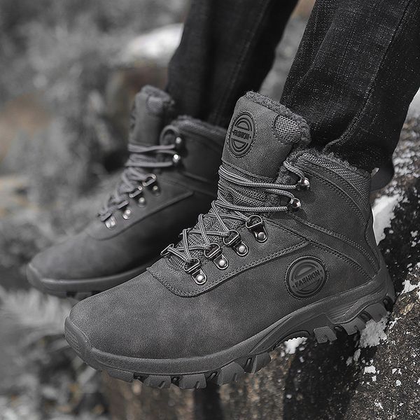 winter fur boots men shoes safty boots outdoor snow army ankle warm shoes casual flats zapatos de hombre, Black
winter fur boots men shoes safty boots outdoor snow army ankle warm shoes casual flats zapatos de hombre, Black
