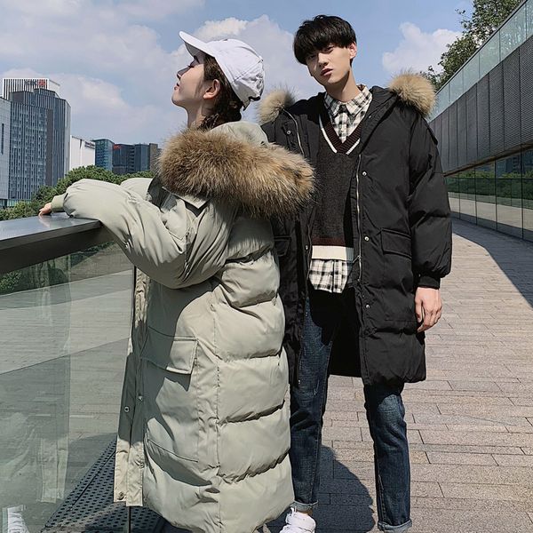 winter coat men's warm fashion solid color thick parka men casual fur collar hooded coat man wild loose long cotton jacket, Black
winter coat men's warm fashion solid color thick parka men casual fur collar hooded coat man wild loose long cotton jacket, Black