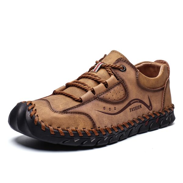 men casual shoes new spring handmade leather loafers outdoor men's shoes quality genuine leather flat moccasins men sneakers, Black
men casual shoes new spring handmade leather loafers outdoor men's shoes quality genuine leather flat moccasins men sneakers, Black