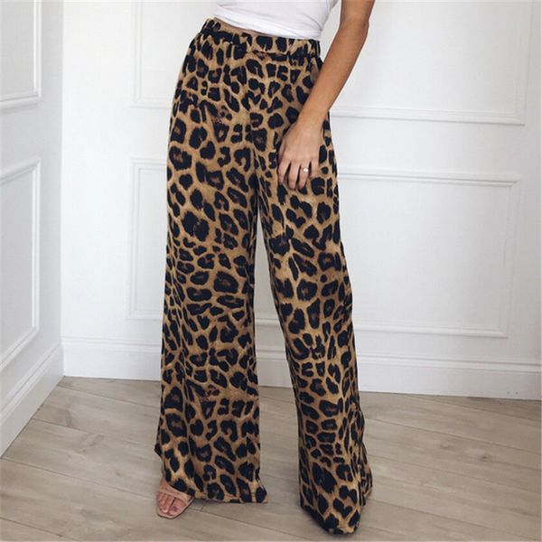 trend modern lady casual leopard print wide leg mid waist loose pants summer office women workwear women trousers 2019, Black;white
trend modern lady casual leopard print wide leg mid waist loose pants summer office women workwear women trousers 2019, Black;white