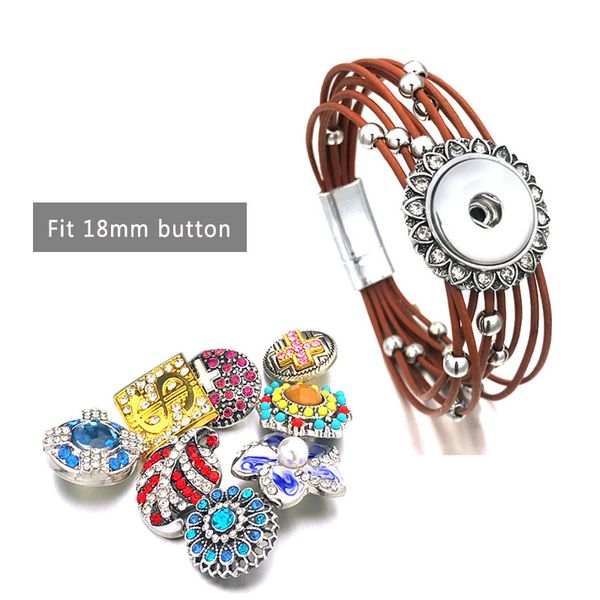 magnet handmade woven bracelet 295 interchangeable really leather 18mm snap button bangle charm jewelry for women men gift 20cm, Golden;silver
magnet handmade woven bracelet 295 interchangeable really leather 18mm snap button bangle charm jewelry for women men gift 20cm, Golden;silver