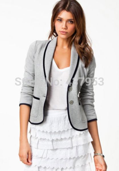 женская мода blazer short turn down воротник тонкий одной кнопки костюм куртки пальто, White;black
женская мода blazer short turn down воротник тонкий одной кнопки костюм куртки пальто, White;black