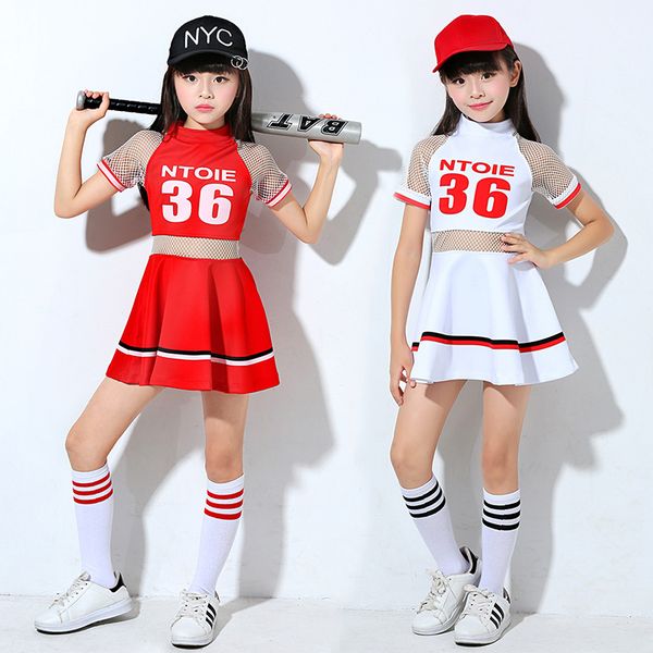 girl cheerleading costume girls hip hop dance costume red suit white dress children cheerleading girls, Black;red
girl cheerleading costume girls hip hop dance costume red suit white dress children cheerleading girls, Black;red