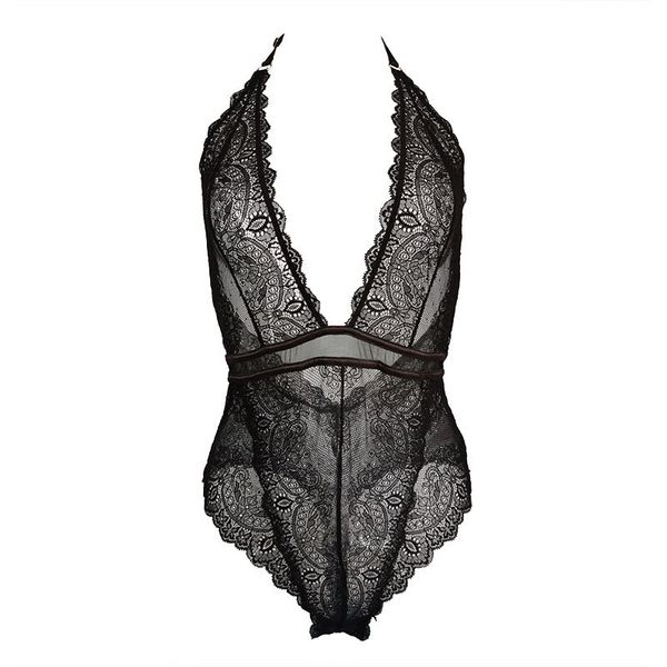 black see-through floral lace deep v-neck backless open crotch women bodysuit lingerie sleeveless teddy underwear sla043, Black;white
black see-through floral lace deep v-neck backless open crotch women bodysuit lingerie sleeveless teddy underwear sla043, Black;white