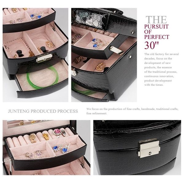 new automatic leather jewelry box three-layer storage box for women earring ring cosmetic organizer casket for decorations other festive p
new automatic leather jewelry box three-layer storage box for women earring ring cosmetic organizer casket for decorations other festive p