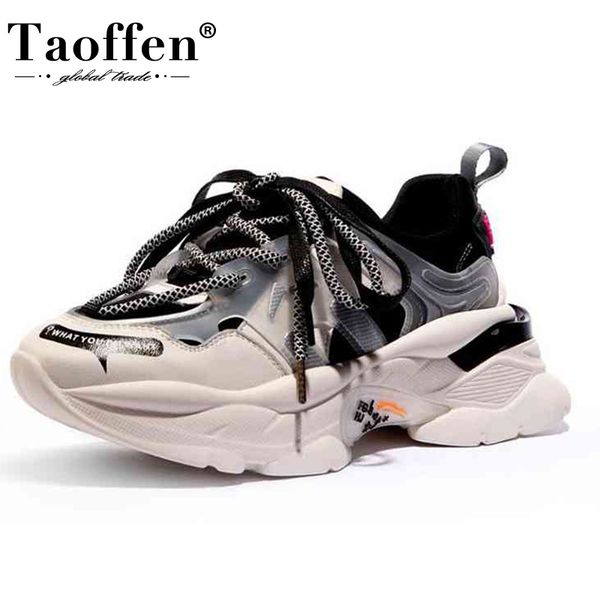 taoffen women genuine leather round toe autumn sneakers thick bottom casual shoes woman daily fashion shoes footwear size 35-42 y200424, Black
taoffen women genuine leather round toe autumn sneakers thick bottom casual shoes woman daily fashion shoes footwear size 35-42 y200424, Black