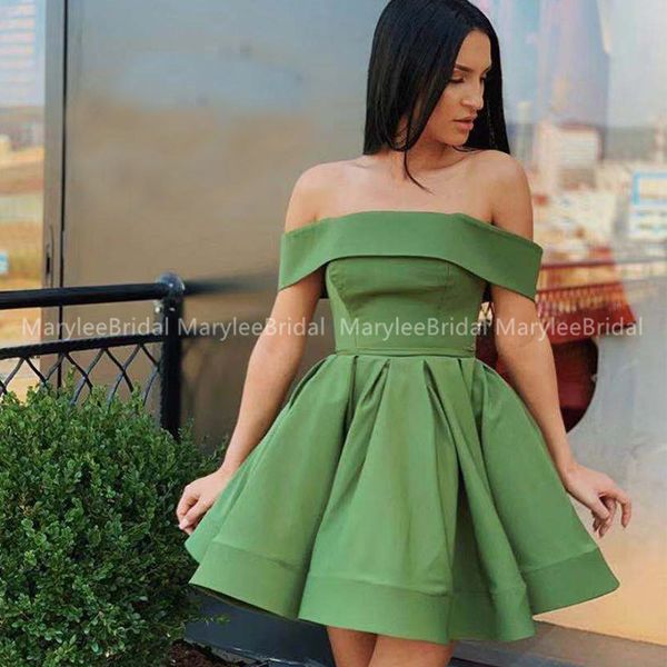 off the shoulder jade green short cocktail party dress simple satin girls special occasion party dresses mini homecoming gowns, White;black
off the shoulder jade green short cocktail party dress simple satin girls special occasion party dresses mini homecoming gowns, White;black
