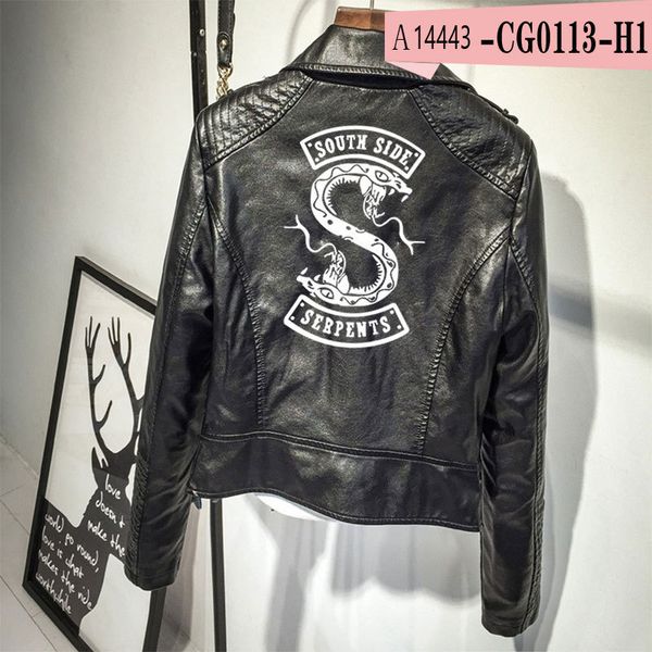 women's leather & faux viper help river valley town u.s. drama pu jacket coat spring and autumn ladies lapel print casual, Black
women's leather & faux viper help river valley town u.s. drama pu jacket coat spring and autumn ladies lapel print casual, Black
